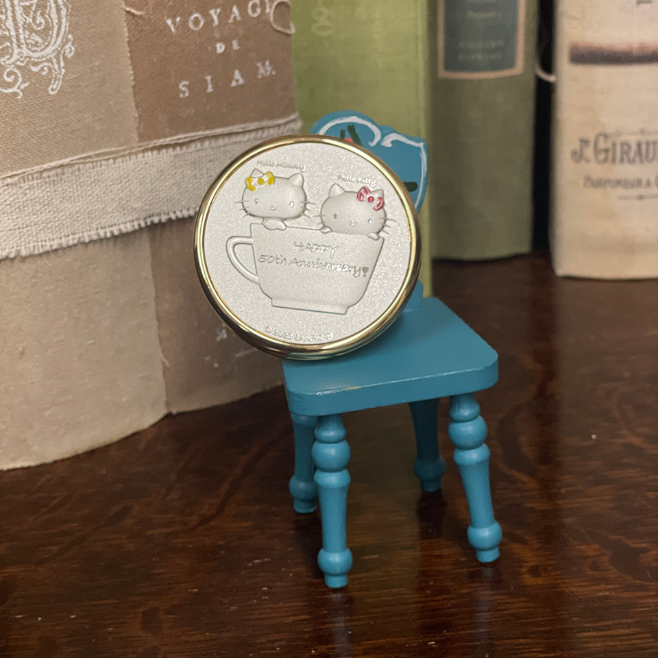Bling Me! ⑅﻿ハローキティ コンパクトミラー⑅﻿ Hello Kitty 50th Compact Mirror-Silver・ハローキティ・コンパクト